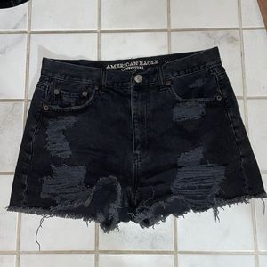 Black AE Mom Shorts